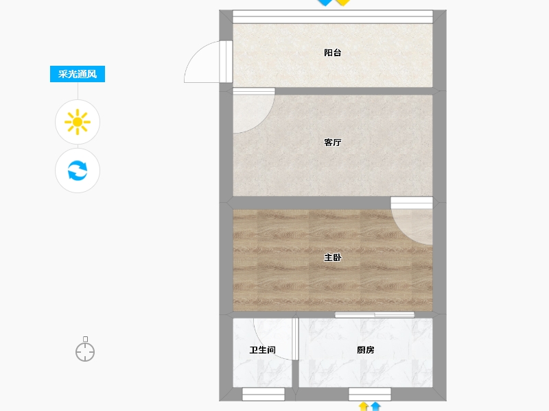 广东省-深圳市-桃苑小区-24.59-户型库-采光通风