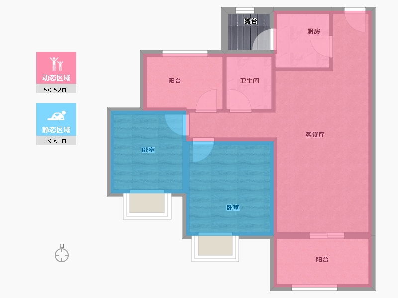 广东省-深圳市-碧海富通城一期-64.16-户型库-动静分区