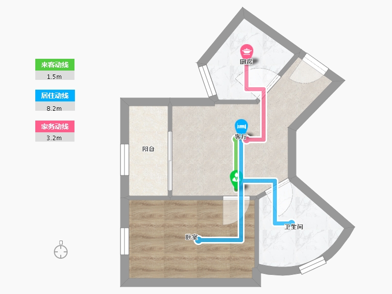 广东省-深圳市-阳光花地苑-31.49-户型库-动静线