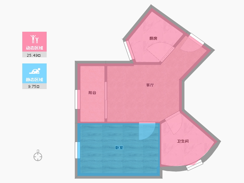 广东省-深圳市-阳光花地苑-31.49-户型库-动静分区