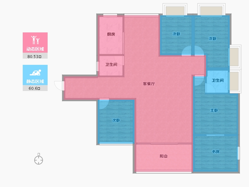 广东省-深圳市-文峰华庭-127.59-户型库-动静分区