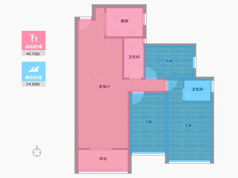 广东省-深圳市-华晖云门-72.37-户型库-动静分区