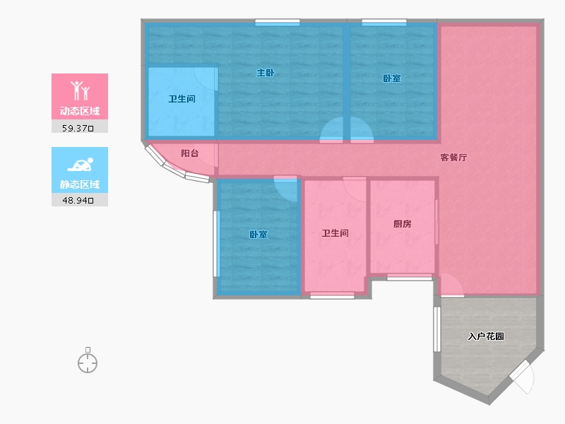 广东省-深圳市-名家富居-105.80-户型库-动静分区