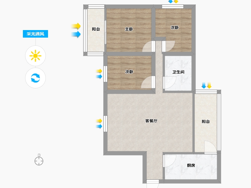 广东省-深圳市-海晖大厦-62.08-户型库-采光通风