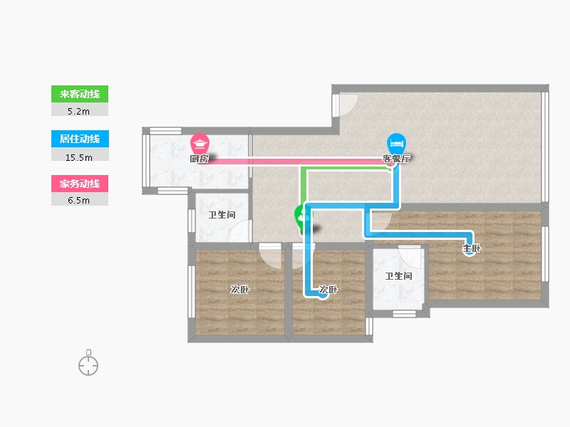 广东省-深圳市-南粤山庄-83.02-户型库-动静线