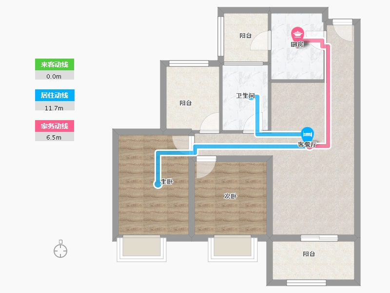 广东省-深圳市-兴华路2号(星航华府)-71.31-户型库-动静线