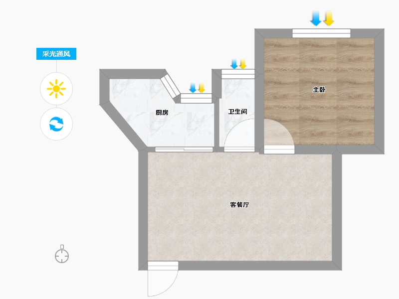 广东省-深圳市-中润大厦-26.94-户型库-采光通风