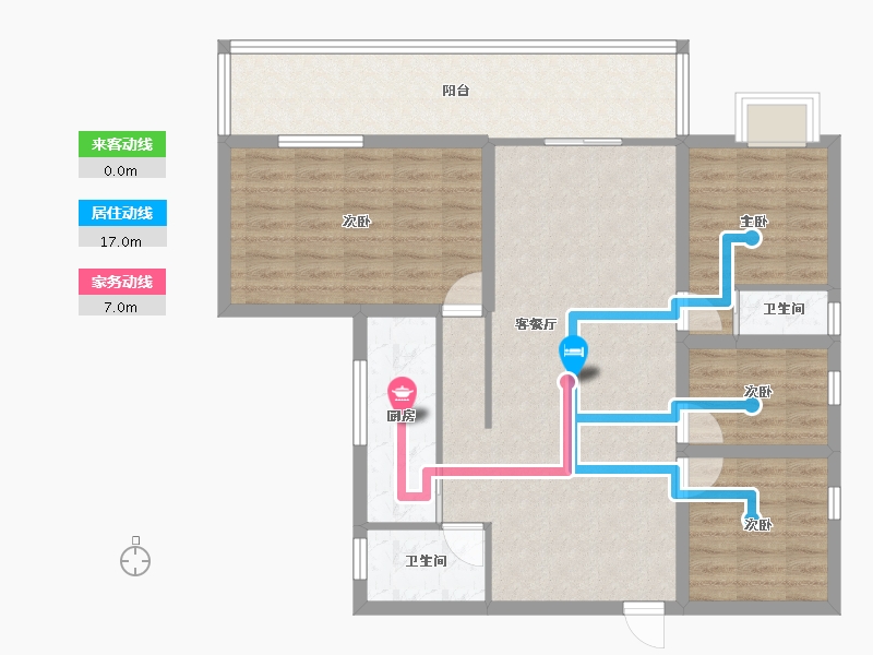 广东省-深圳市-锦绣东方（A区）-97.57-户型库-动静线