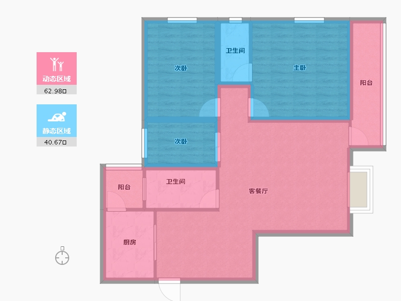 广东省-深圳市-山水情家园-92.51-户型库-动静分区