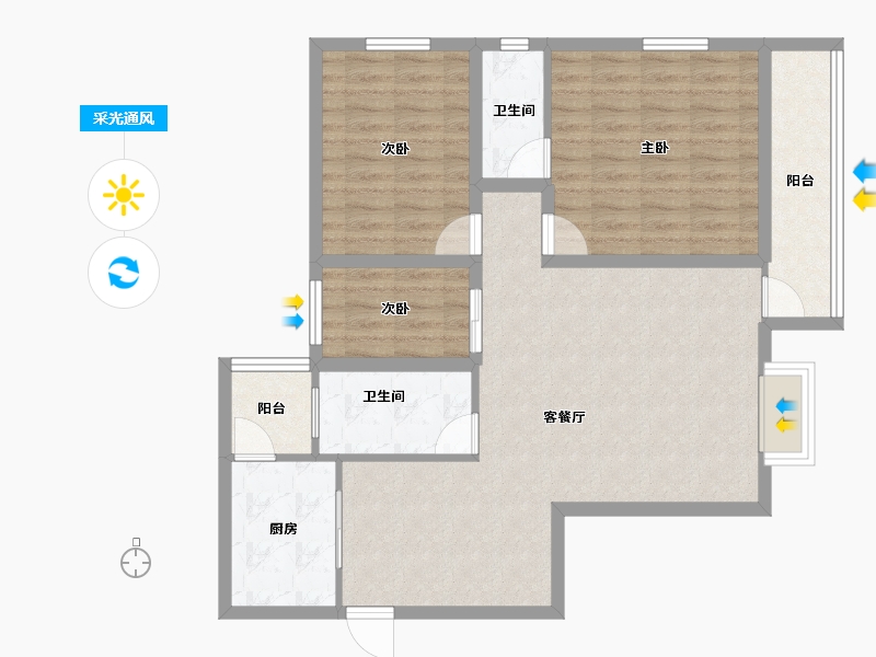 广东省-深圳市-山水情家园-92.51-户型库-采光通风