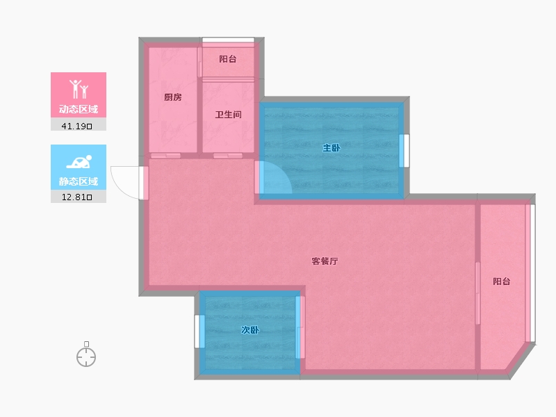 广东省-深圳市-鸿洲新都-47.63-户型库-动静分区