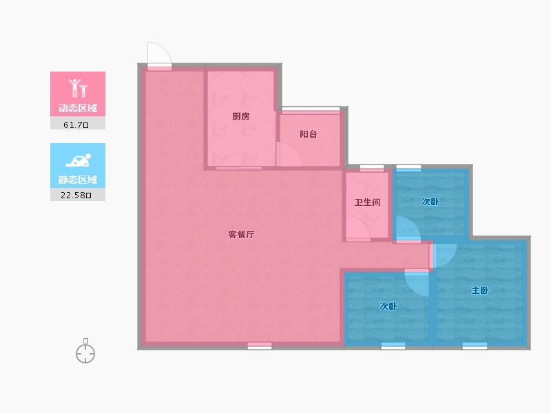 广东省-深圳市-海岸明珠-75.82-户型库-动静分区