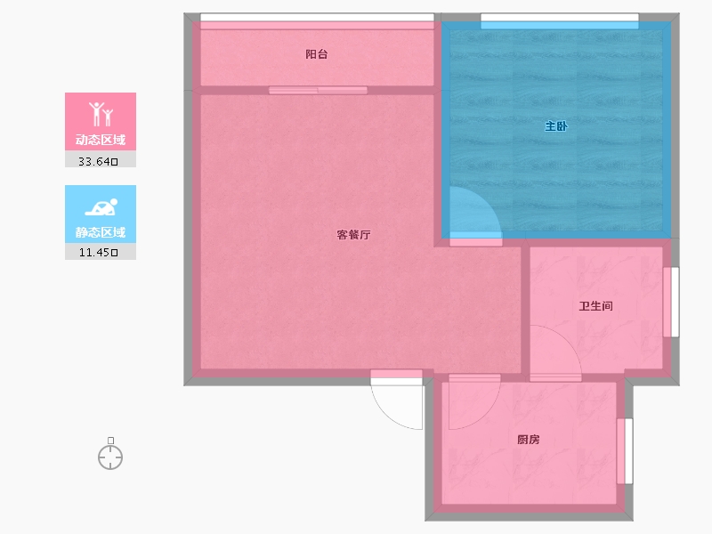 广东省-深圳市-旺海怡苑-39.85-户型库-动静分区