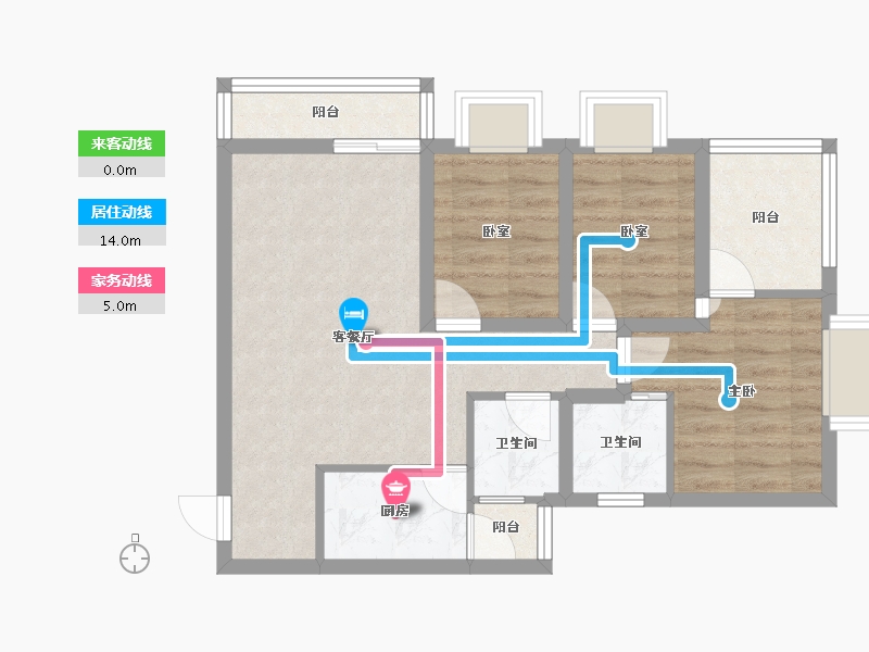 广东省-深圳市-康佳苑-64.43-户型库-动静线