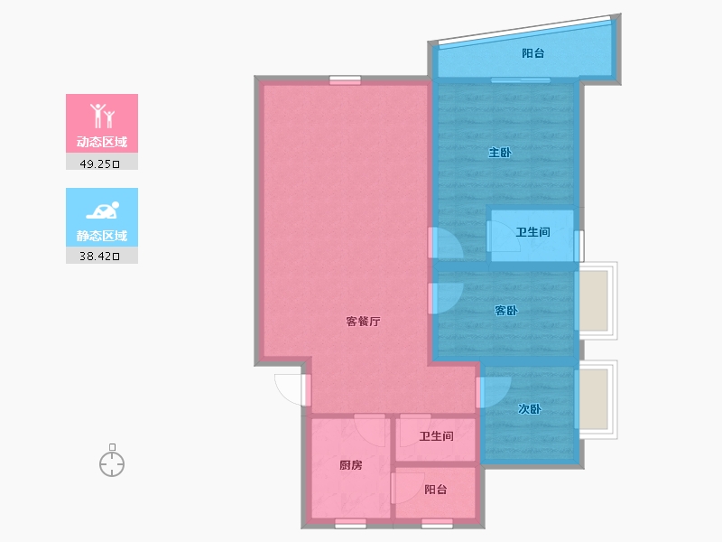 广东省-深圳市-南景苑大厦-78.10-户型库-动静分区