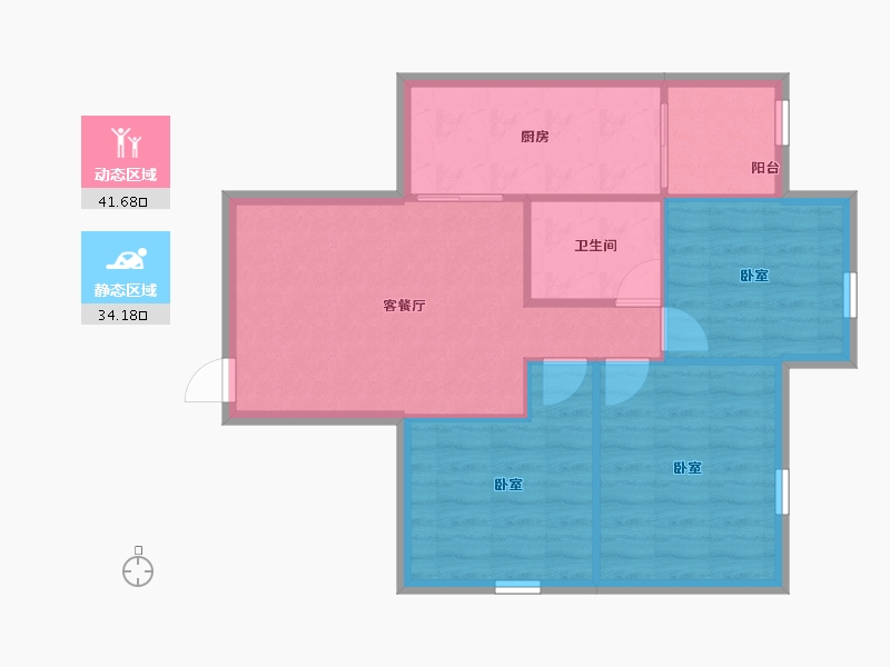 广东省-深圳市-海典居-68.90-户型库-动静分区