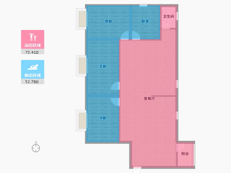 广东省-深圳市-东江豪苑-114.49-户型库-动静分区