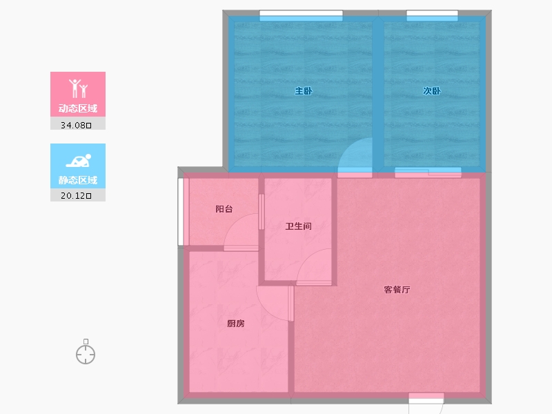 广东省-深圳市-颐安都会中央二期-48.29-户型库-动静分区