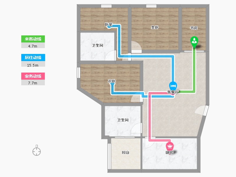 广东省-深圳市-汇宾广场-93.21-户型库-动静线