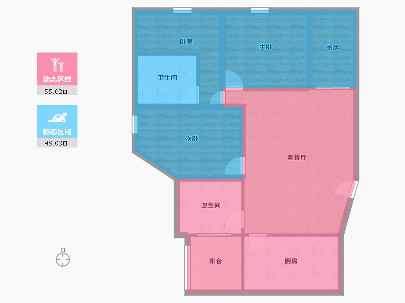 广东省-深圳市-汇宾广场-93.21-户型库-动静分区