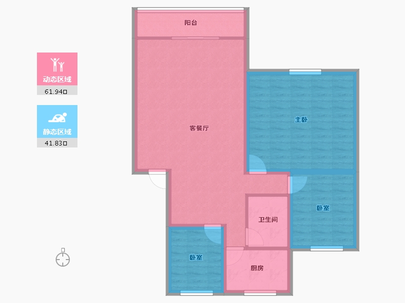 广东省-深圳市-南油生活区(B区)-93.71-户型库-动静分区