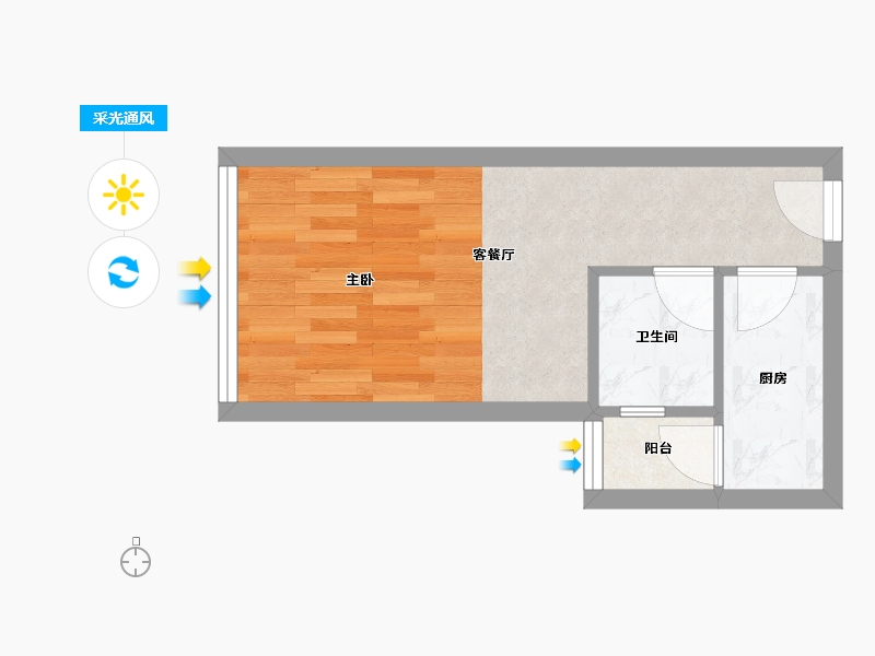 广东省-深圳市-滨福世纪广场-26.72-户型库-采光通风