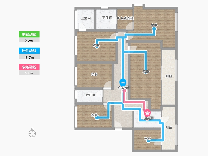 广东省-深圳市-华润城润府一期-125.35-户型库-动静线