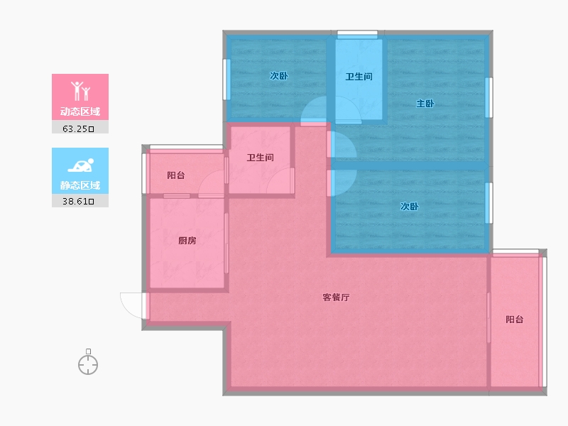 广东省-深圳市-中南花园-91.17-户型库-动静分区