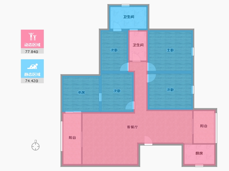 广东省-深圳市-官龙名苑-135.97-户型库-动静分区