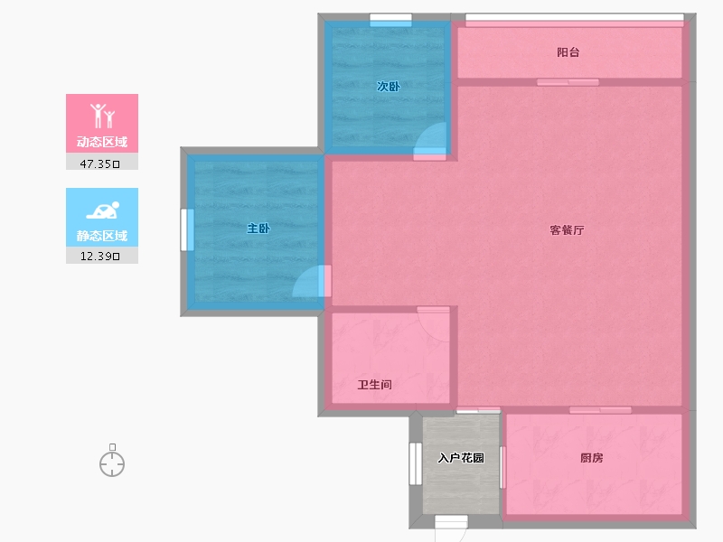 广东省-深圳市-凤凰花苑-55.99-户型库-动静分区