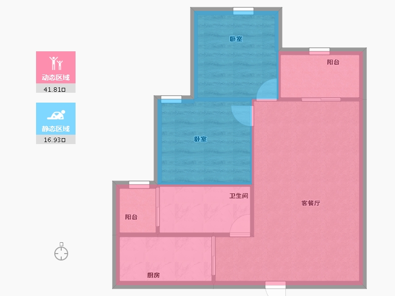 广东省-深圳市-流塘阳光-53.00-户型库-动静分区