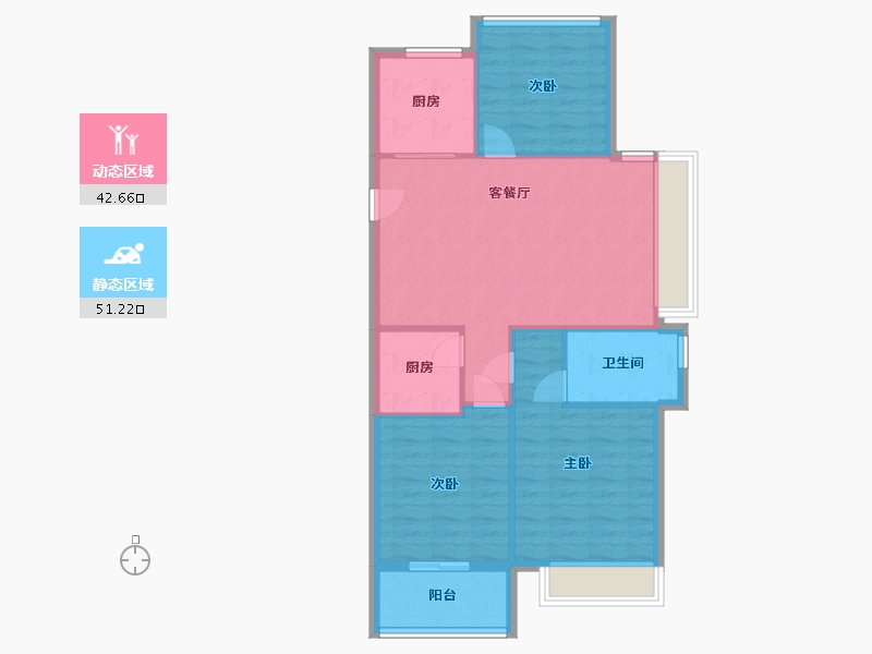 浙江省-丽水市-香城园-92.17-户型库-动静分区