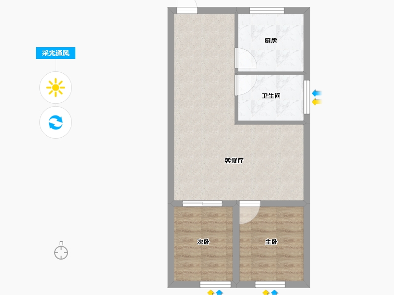 广东省-深圳市-永安商业城-48.84-户型库-采光通风