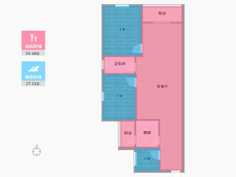 广东省-深圳市-金汐府小区-74.97-户型库-动静分区