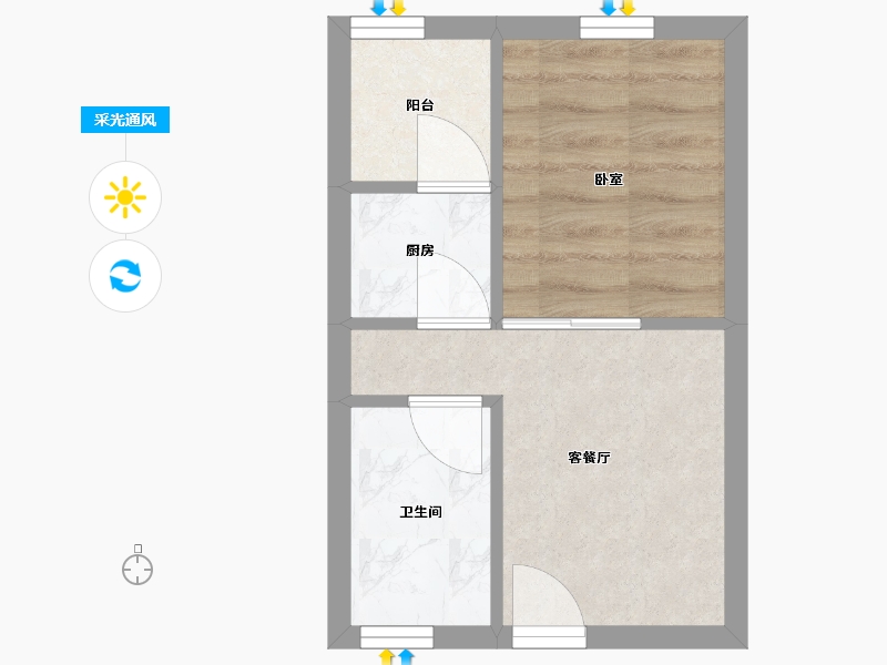 广东省-深圳市-领航里程花园-24.97-户型库-采光通风