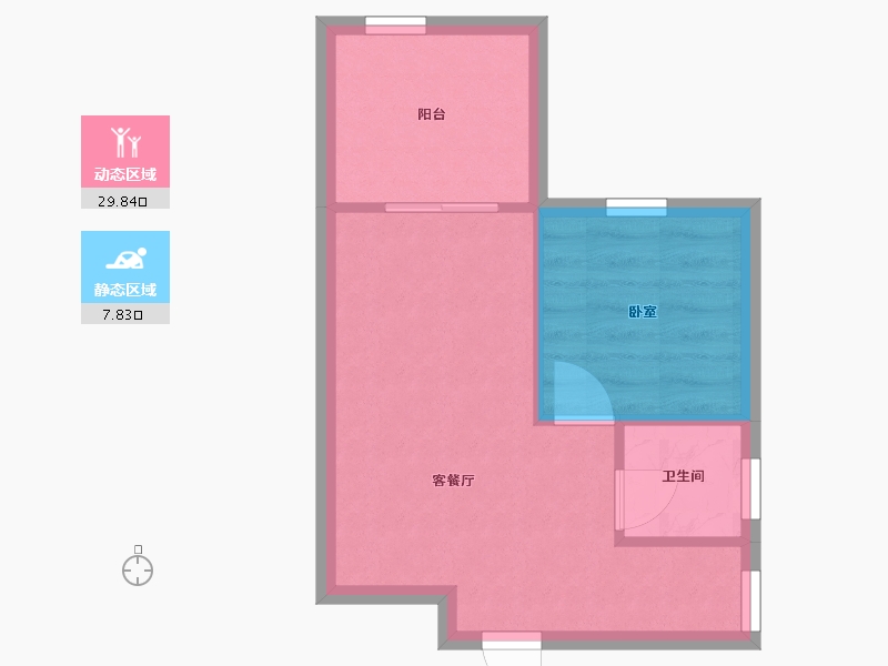 广东省-深圳市-天健时尚空间名苑-33.69-户型库-动静分区