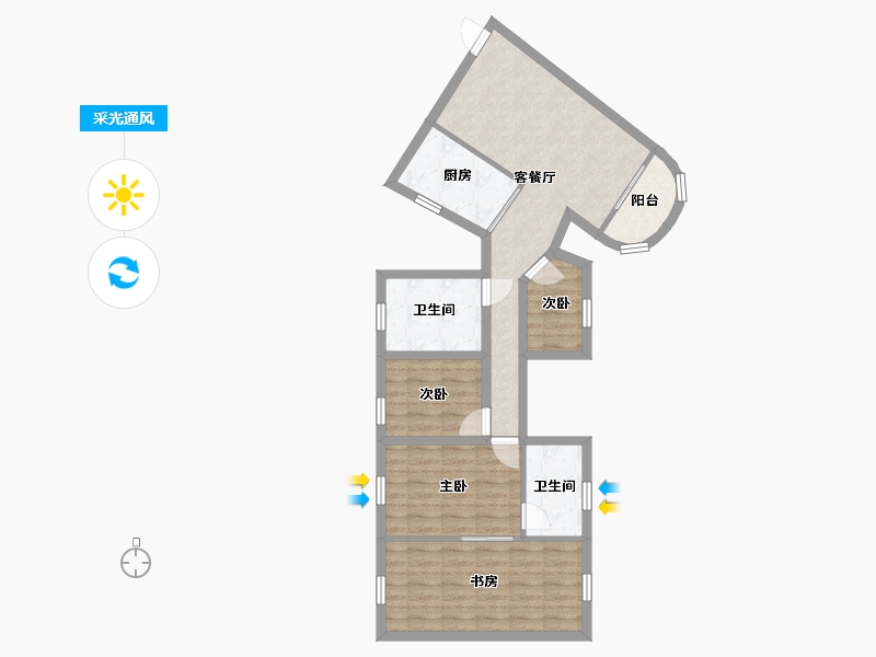 广东省-深圳市-菁英趣庭-78.18-户型库-采光通风