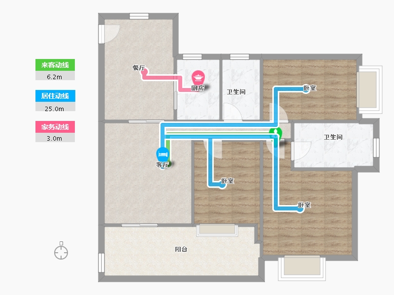 广东省-深圳市-西城丰和家园-93.57-户型库-动静线