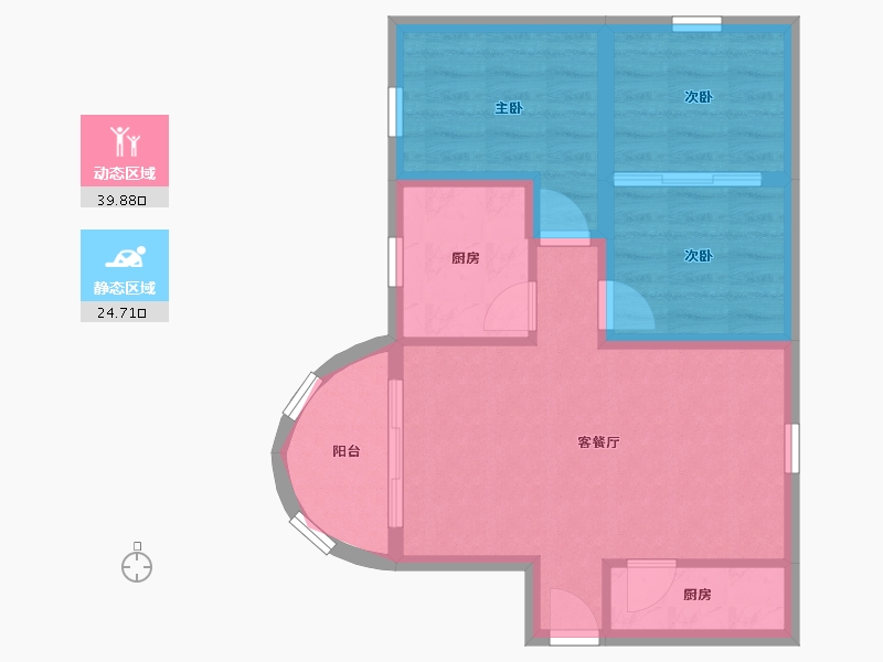 广东省-深圳市-凤凰花苑-57.64-户型库-动静分区