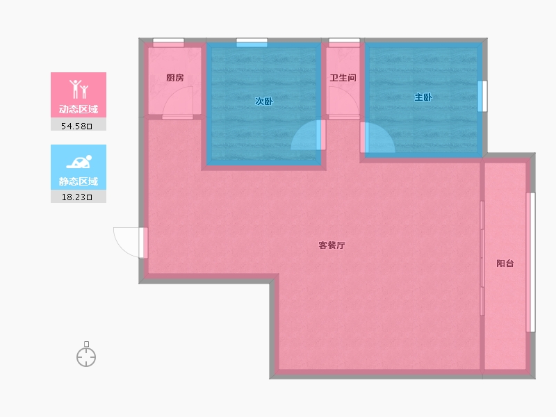 广东省-深圳市-富通苑-65.12-户型库-动静分区