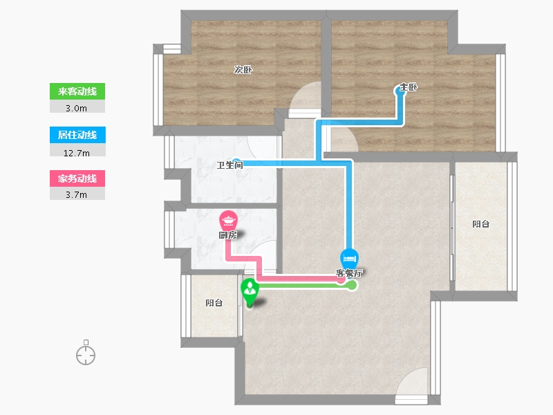 广东省-深圳市-名居绿海名居-61.15-户型库-动静线