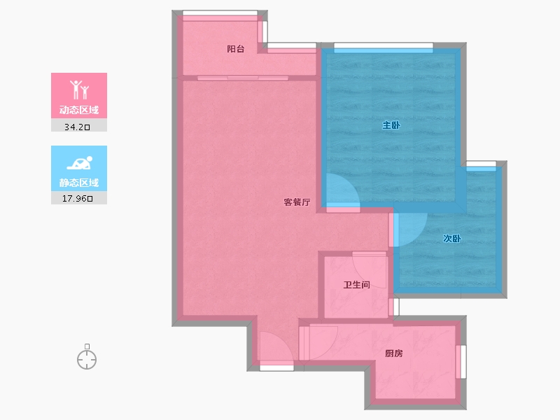 广东省-深圳市-豪方现代豪园-45.54-户型库-动静分区