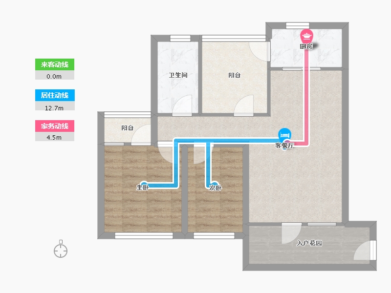 广东省-深圳市-城南雅筑-67.85-户型库-动静线