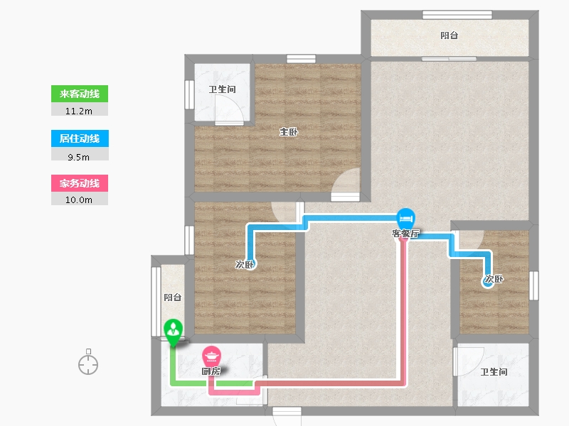 广东省-深圳市-南景苑大厦-89.21-户型库-动静线