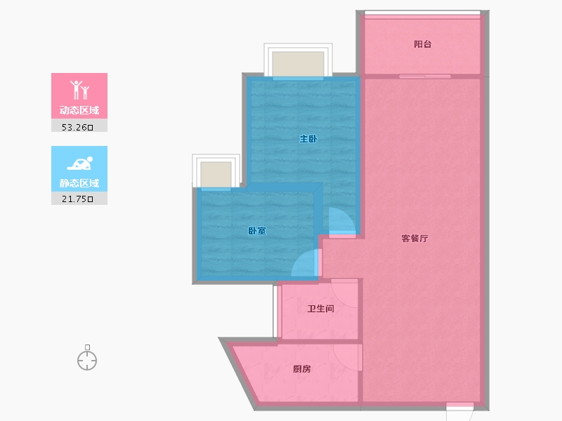 广东省-深圳市-南国丽城-67.10-户型库-动静分区