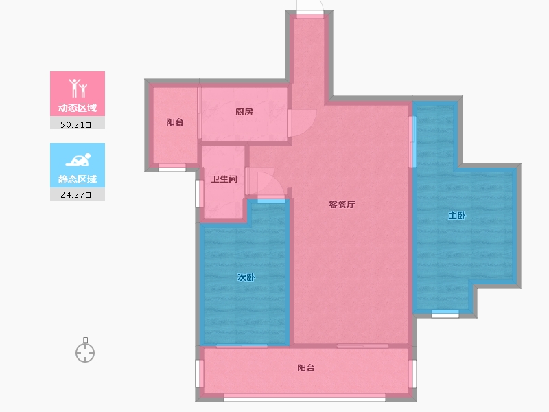 广东省-深圳市-君逸世家花园-65.99-户型库-动静分区