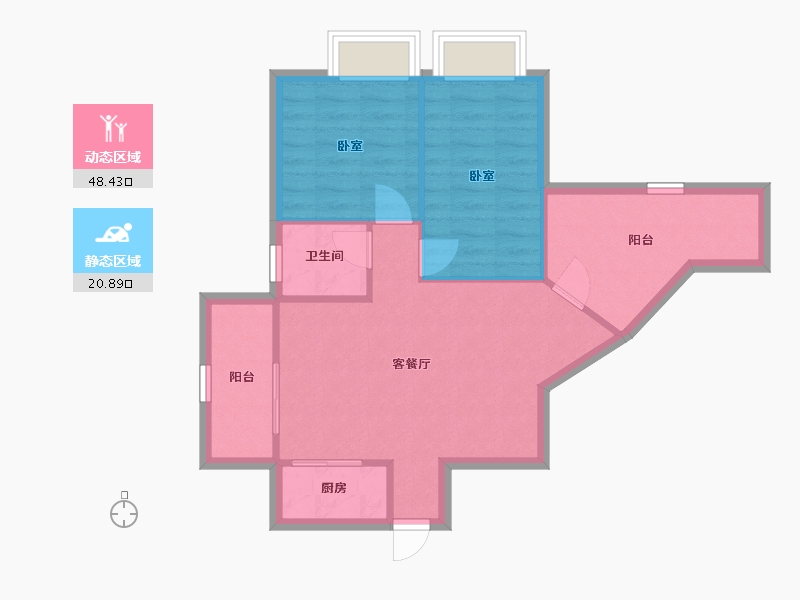 广东省-深圳市-海典居-62.55-户型库-动静分区