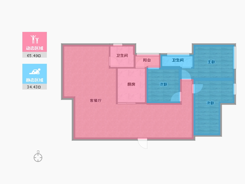 广东省-深圳市-海典居-89.22-户型库-动静分区