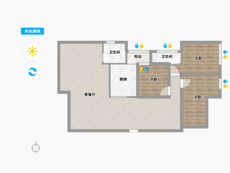 广东省-深圳市-海典居-89.22-户型库-采光通风