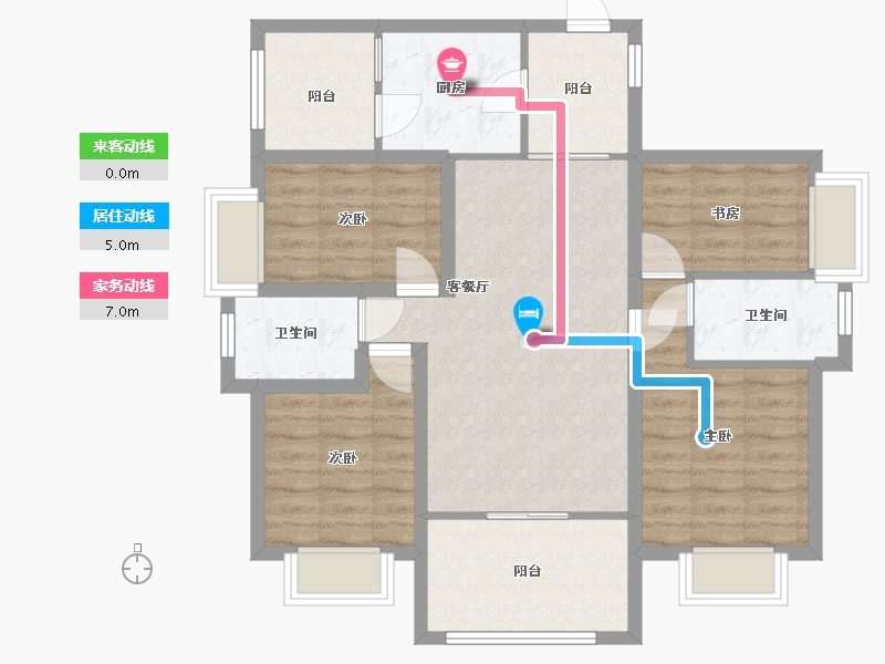 广东省-深圳市-金泓凯旋城-86.12-户型库-动静线